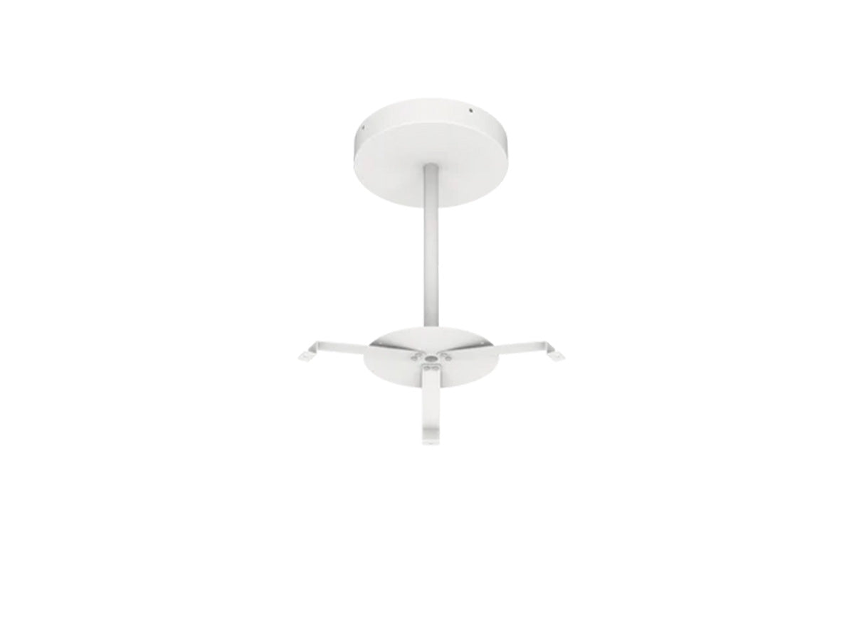 18" LED Round Pendant Light, 4550 Lumen Max, Wattage and CCT Selectable, 120-277V, White or Black Finish, Lens