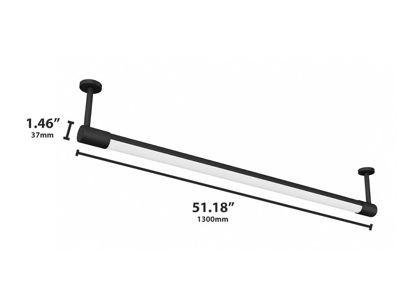 4FT LED Rotatable Outdoor Sign Light, 3000 Lumens, 30W, CCT Selectable, 120-277V, Black or White Finish