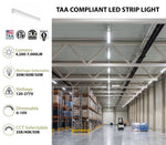 Blade 4FT LED Strip Light Fixture, 7000 Lumen Max, Wattage and CCT Selectable, 120-277V, TAA Compliant