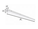 Blade 8FT LED Strip Light Fixture, 11,200 Lumen Max, Wattage and CCT Selectable, 120-277V, TAA Compliant