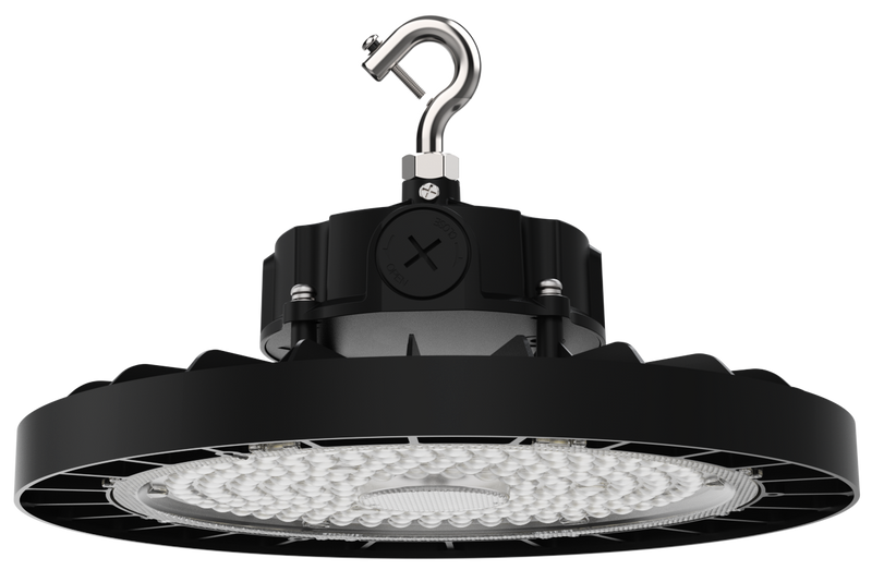 Static LED UFO High Bay, 30,000 Lumens, 200 Watt, 5000K, 120-277V, Black Finish