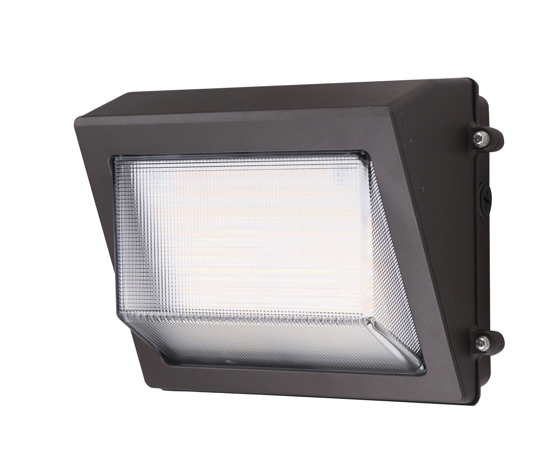 LED Traditional Wall Pack, 5,800 Lumen Max, Wattage and CCT Selectable, Beam Angle Adjustable, Integrated Photocell, 120-277V