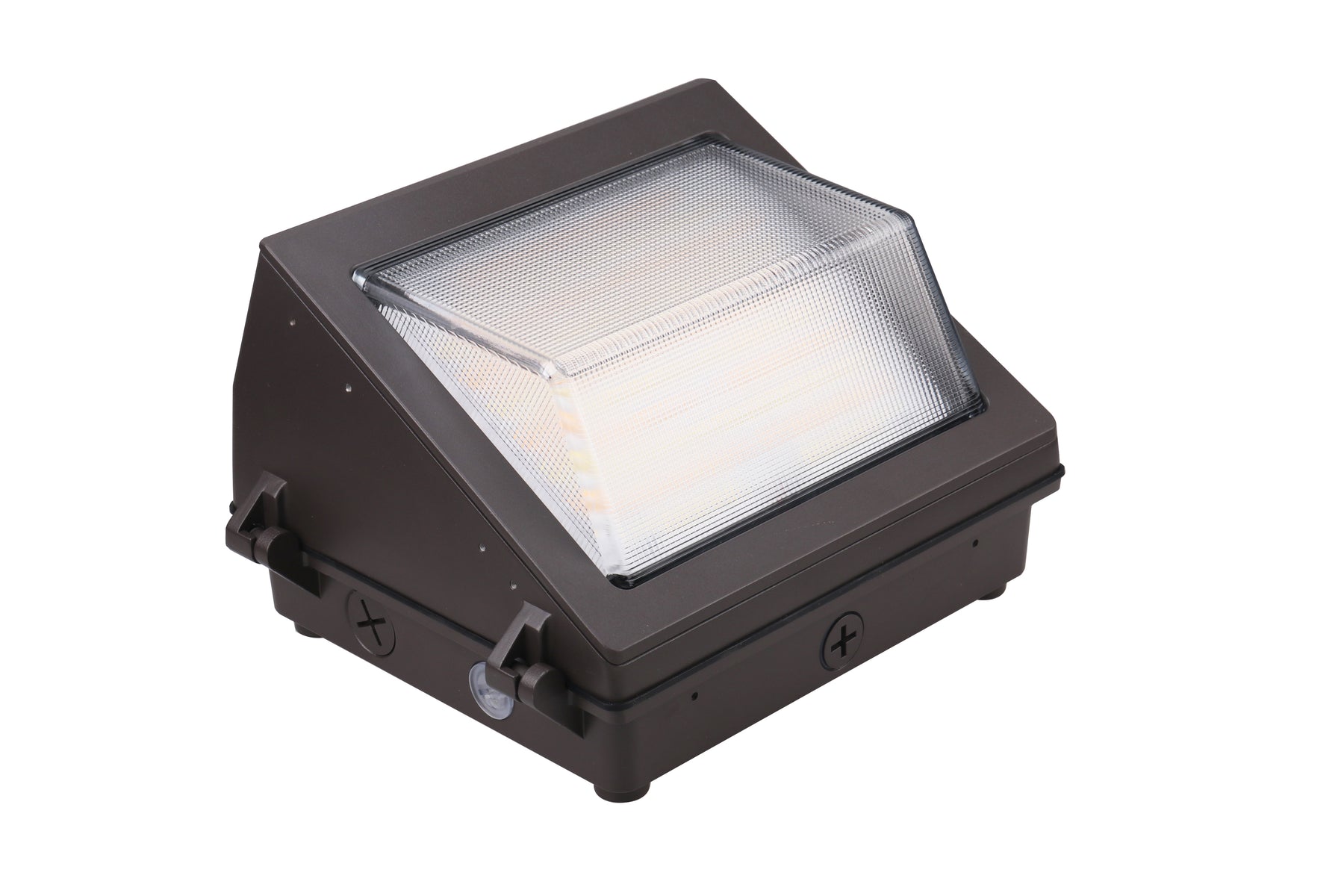 LED Traditional Wall Pack, 5,800 Lumen Max, Wattage and CCT Selectable, Beam Angle Adjustable, Integrated Photocell, 120-277V