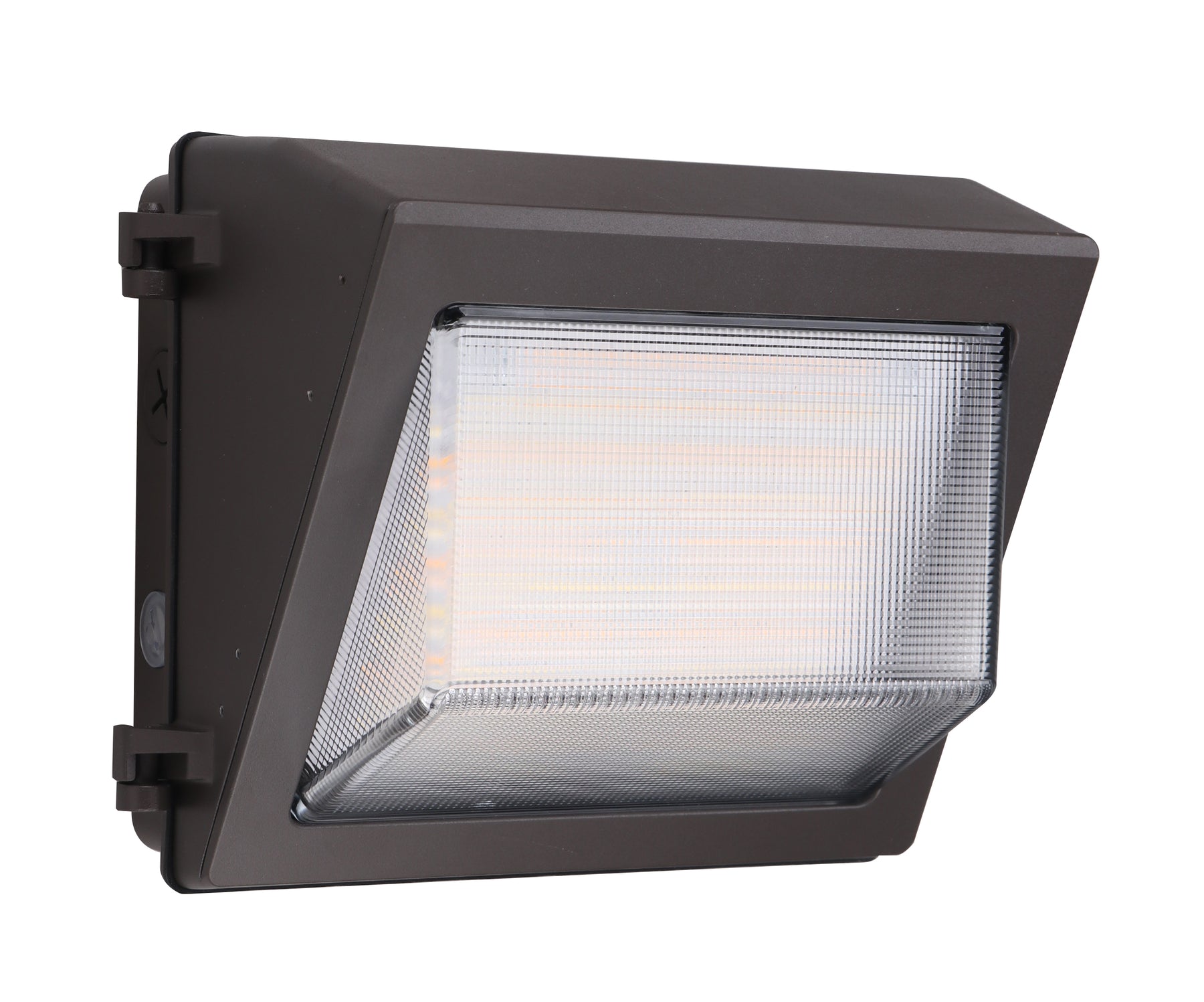 LED Traditional Wall Pack, 5,800 Lumen Max, Wattage and CCT Selectable, Beam Angle Adjustable, Integrated Photocell, 120-277V