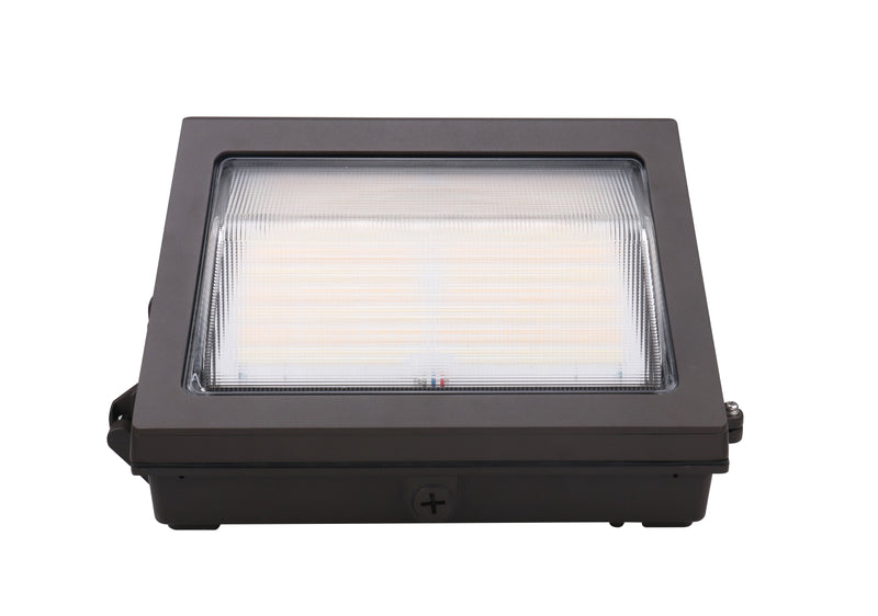 LED Traditional Wall Pack, 11,600 Lumen Max, Wattage and CCT Selectable, Beam Angle Adjustable, Integrated Photocell, 120-277V
