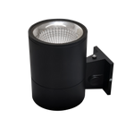 6" LED Architectural Wall Mount Cylinder Light, 2625 Lumen Max, Direct Down, Wattage and CCT Selectable, 120-277V, Black Finish
