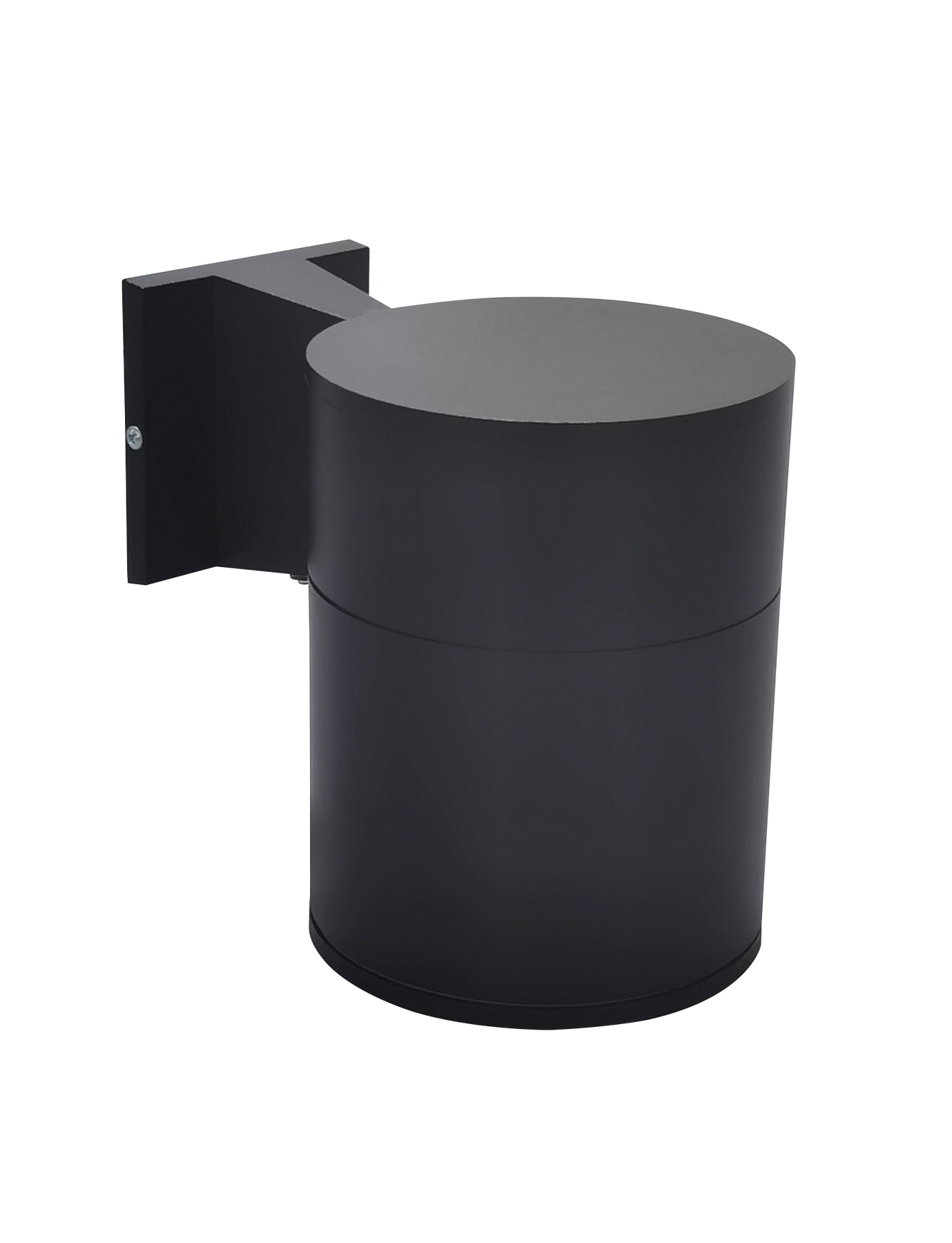 6" LED Architectural Wall Mount Cylinder Light, 2625 Lumen Max, Direct Down, Wattage and CCT Selectable, 120-277V, Black Finish