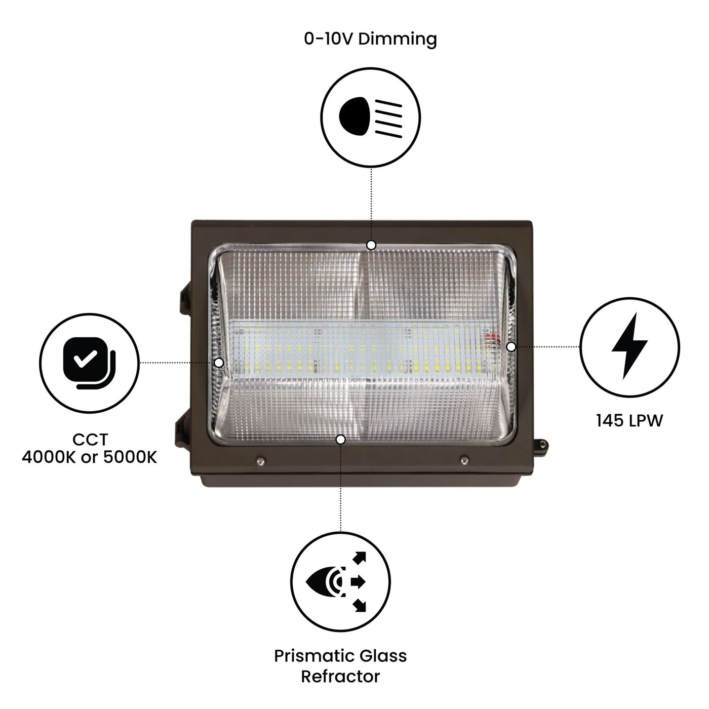 LED Wall Pack, G3, 90 Watt, 12600 Lumens, 120-277V, 4000K or 5000K