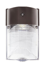 LED Mini Wall Pack, 1950 Lumens, 17W, 5000K, 120-277V, Dark Bronze, Photocell Installed