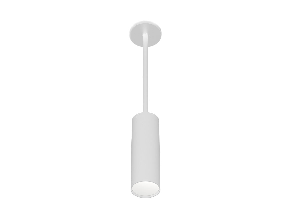 6" LED Architectural Cylinder Light Fixture, 2200 Lumens, 25W, CCT Selectable, 120-277V, White Finish