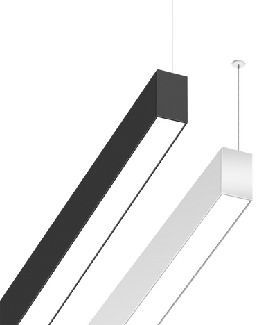 Zeta 1.8" x  8FT LED Linear Fixture, 8000 Lumens, Wattage and CCT Selectable, Diffuser, 120-277V