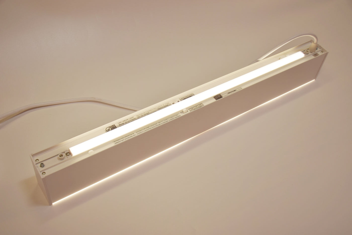 Zeta 1.8" x  4FT LED Linear Fixture, 4000 Lumen Max, Wattage and CCT Selectable, Diffuser, 120-277V