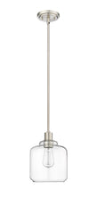 Mini-Pendant Light, Brushed Nickel, Matte Black, Modern Gold Finish, Asheville Collection