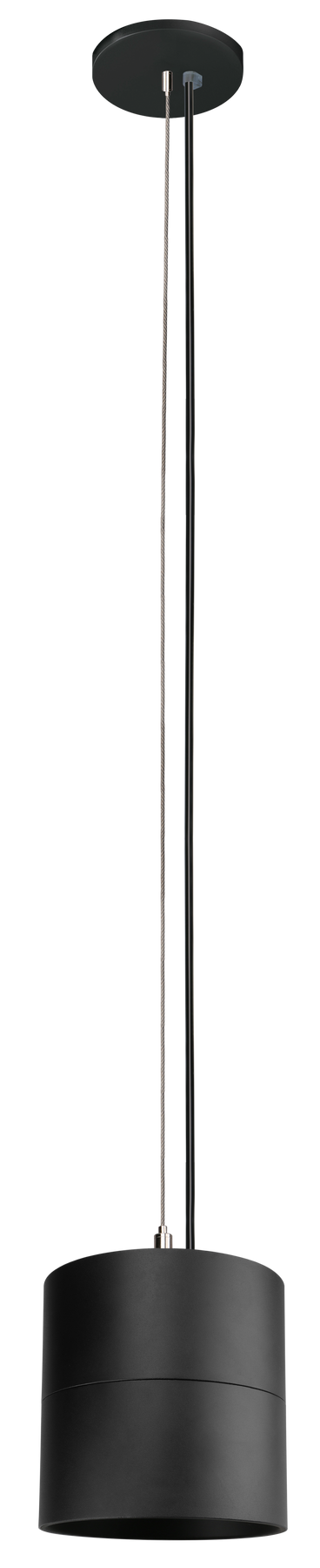 4" LED Cylinder Light Fixture, 2500 Lumens, Wattage Selectable, 2700K, 3000K, 3500K, or 4000K, 120-277V, Black Finish, Trim Options