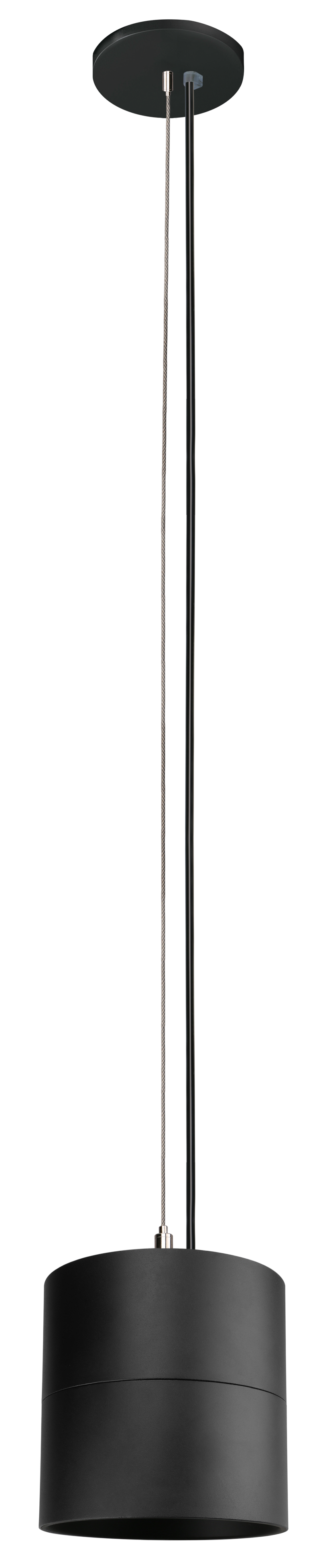 4" LED Cylinder Light Fixture, 2500 Lumens, Wattage Selectable, 2700K, 3000K, 3500K, or 4000K, 120-277V, Black Finish, Trim Options