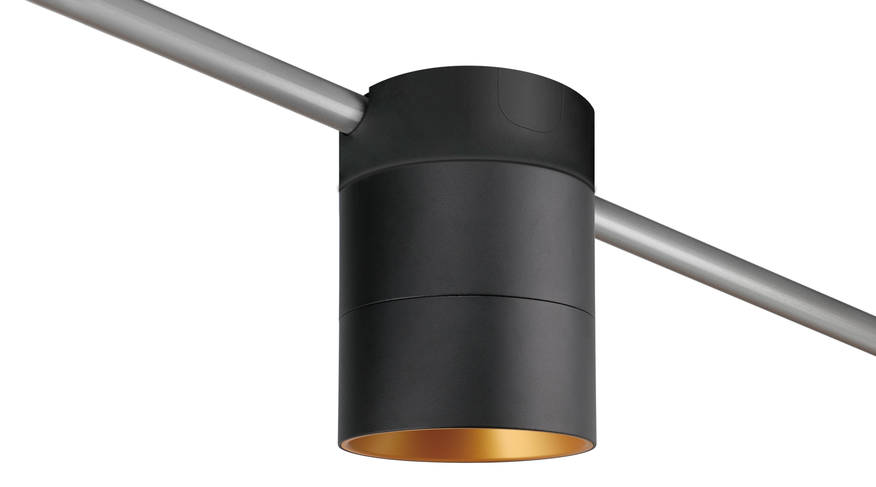 4" LED Cylinder Light Fixture, 2500 Lumens, Wattage Selectable, 2700K, 3000K, 3500K, or 4000K, 120-277V, Black Finish, Trim Options