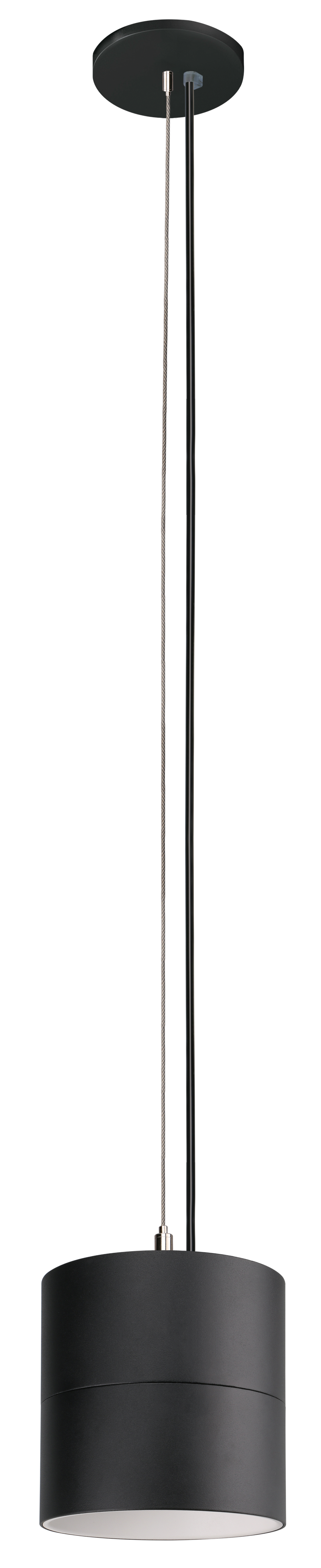 4" LED Cylinder Light Fixture, 2500 Lumens, Wattage Selectable, 2700K, 3000K, 3500K, or 4000K, 120-277V, Black Finish, Trim Options