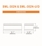 LED Architectural Full Cutoff Wall Pack, Up/Down Light, 8621 Lumen Max, Wattage 72/50/30/15W and CCT Selectable 3000K/4000K/5000K, 120-277V