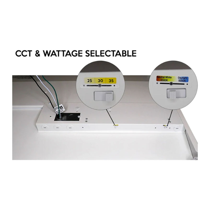 2 x 2 Foot Concord G5 LED Center Basket Troffer, 4550 Lumens, Wattage and CCT Selectable, Dimmable, 120-277V