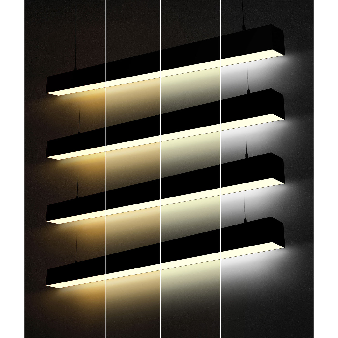 8 FT LED Linear Fixture G2, 9600 Lumen Max, 80W, CCT Selectable, 120-277V, Black or White Finish