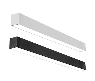 6 FT LED Direct/Indirect Suspended Linear Fixture G2, 7000 Lumen Max, Wattage and CCT Selectable, 120-277V, Black or White Finish