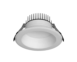 6" LED Round Commercial Downlight, 5000 Lumen Max, Wattage and CCT Selectable, 120-277V