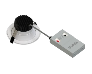 6" LED Round Commercial Downlight, 5000 Lumen Max, Wattage and CCT Selectable, 120-277V