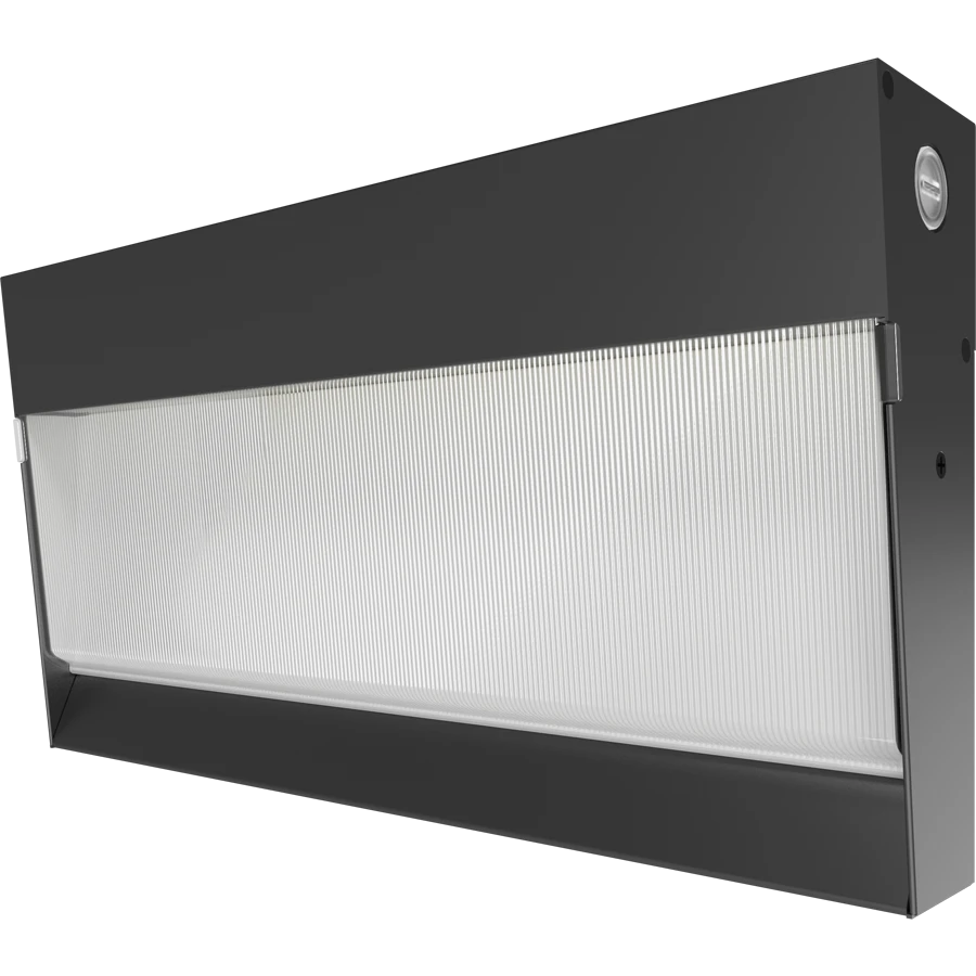 LED Wall Pack, 17,021 Lumen Max, Wattage and CCT Selectable, 120-277V, Integrated Photocell