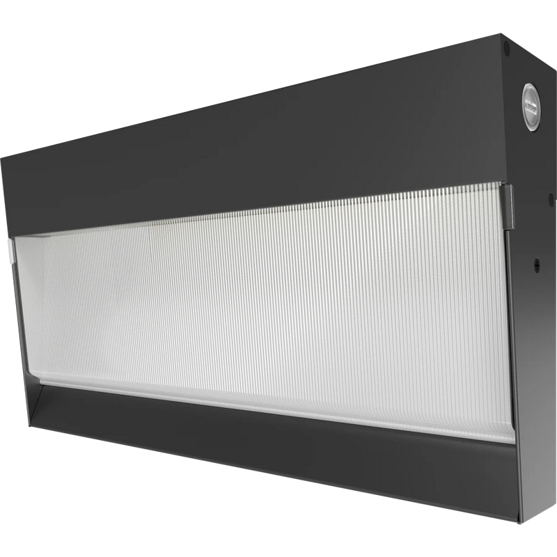 LED Wall Pack, 17,021 Lumen Max, Wattage and CCT Selectable, 120-277V, Integrated Photocell
