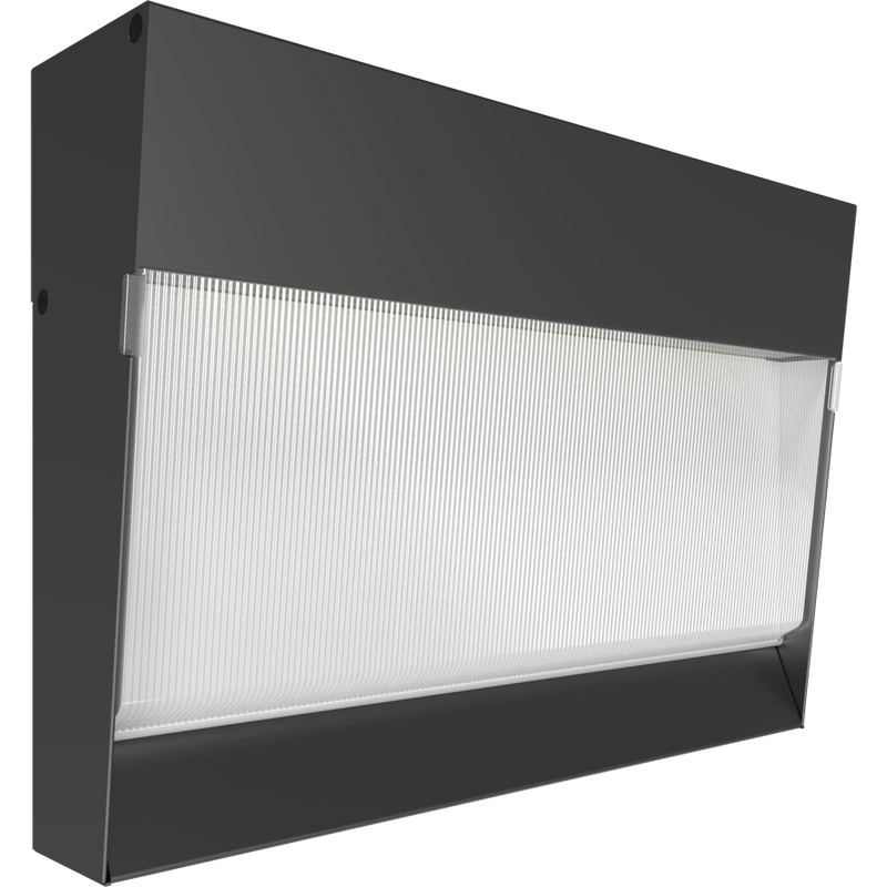 LED Wall Pack, 10,383 Lumen Max, Wattage and CCT Selectable, 120-277V, Integrated Photocell