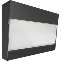 LED Wall Pack, 10,383 Lumen Max, Wattage and CCT Selectable, 120-277V, Integrated Photocell