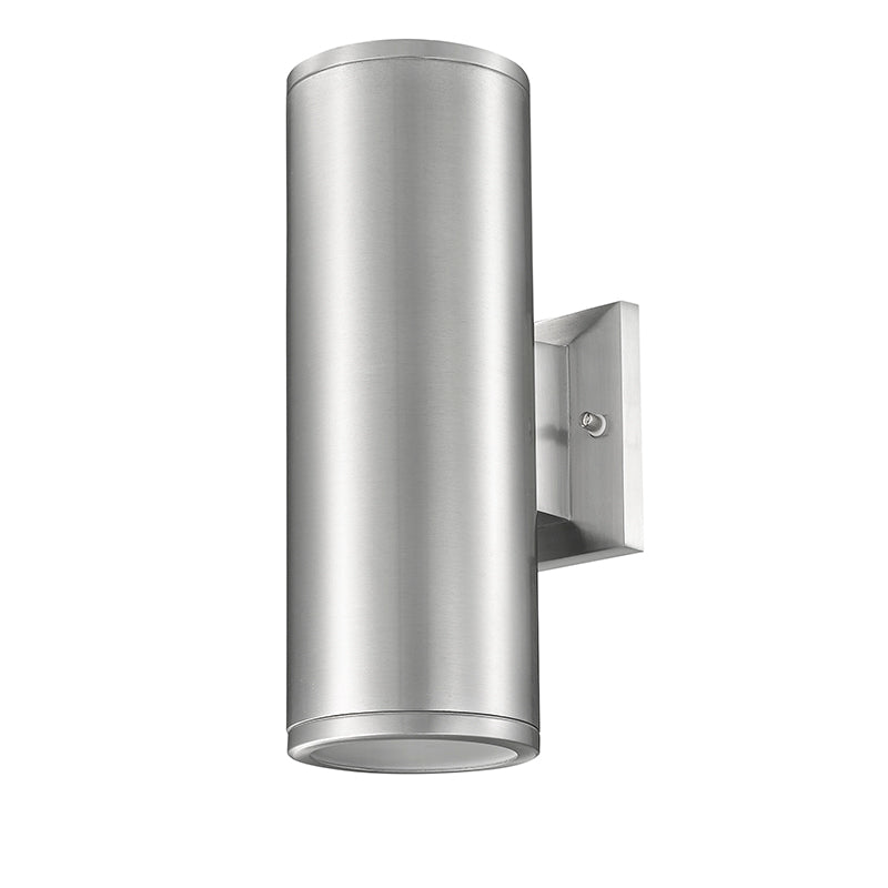 Millennium Lighting, 13" Cylinder Outdoor Wall Sconce, Vegas Collection, Aluminum or Powder Coated Black Finish
