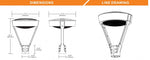 LED Post Top Light, 19800 Lumen Max, Wattage and CCT Selectable, Integrated Photocell, 120-277V