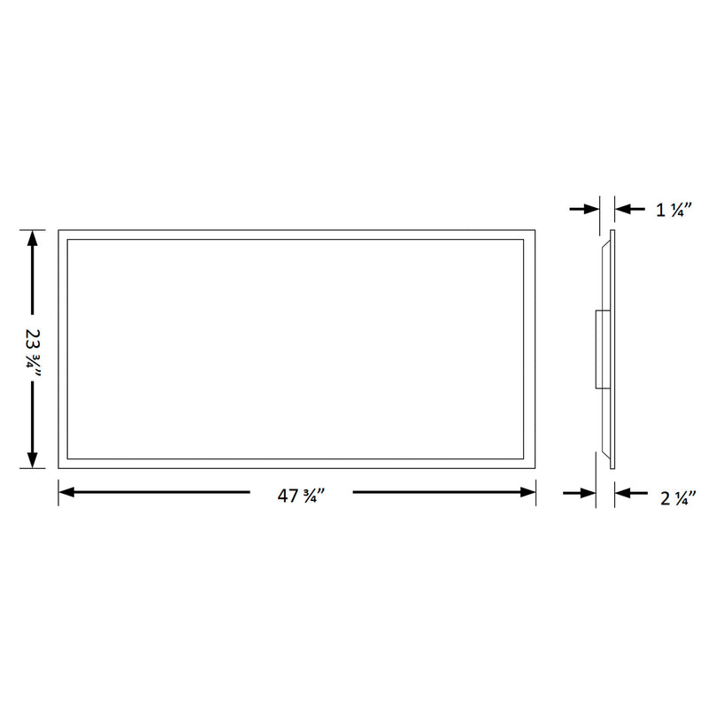 2 x 4 Foot Premium LED Back-lit Flat Panel 5385 Lumens, 40W, 120-277V, CCT Selectable 3500K/4000K/5000K