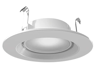 4" LED Retrofit Downlight with Night Light Mode, 700 Lumen, 7W, CCT Selectable, 120V, Baffle Trim