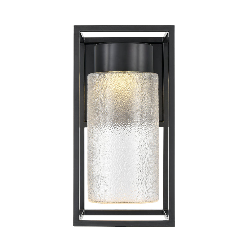 Millennium Lighting, 15" Outdoor LED Wall Sconce, Textured Glass