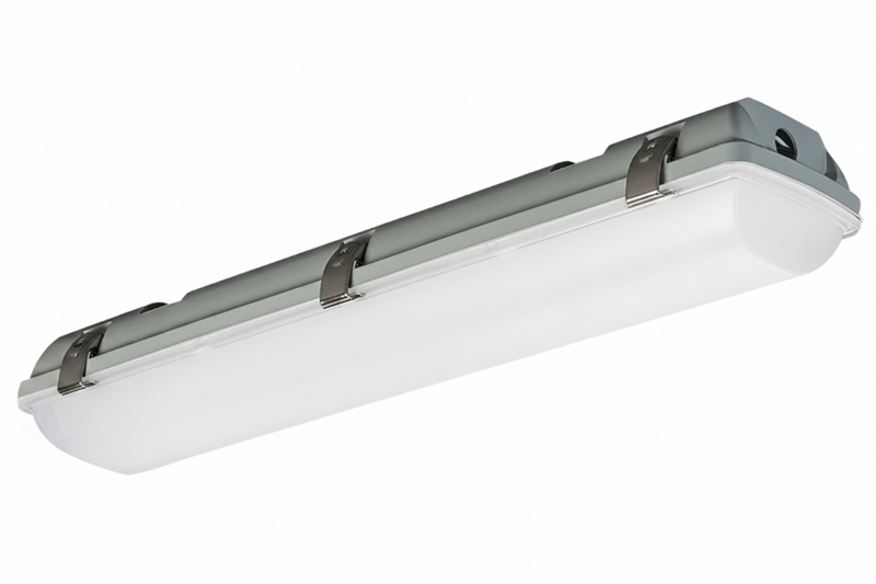 2FT LED Vapor Proof Fixture, 3500 Lumen Max, Wattage and CCT Selectable, 120-347V