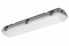 2FT LED Vapor Proof Fixture, 3500 Lumen Max, Wattage and CCT Selectable, 120-347V