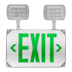 exit sign combo green lettering