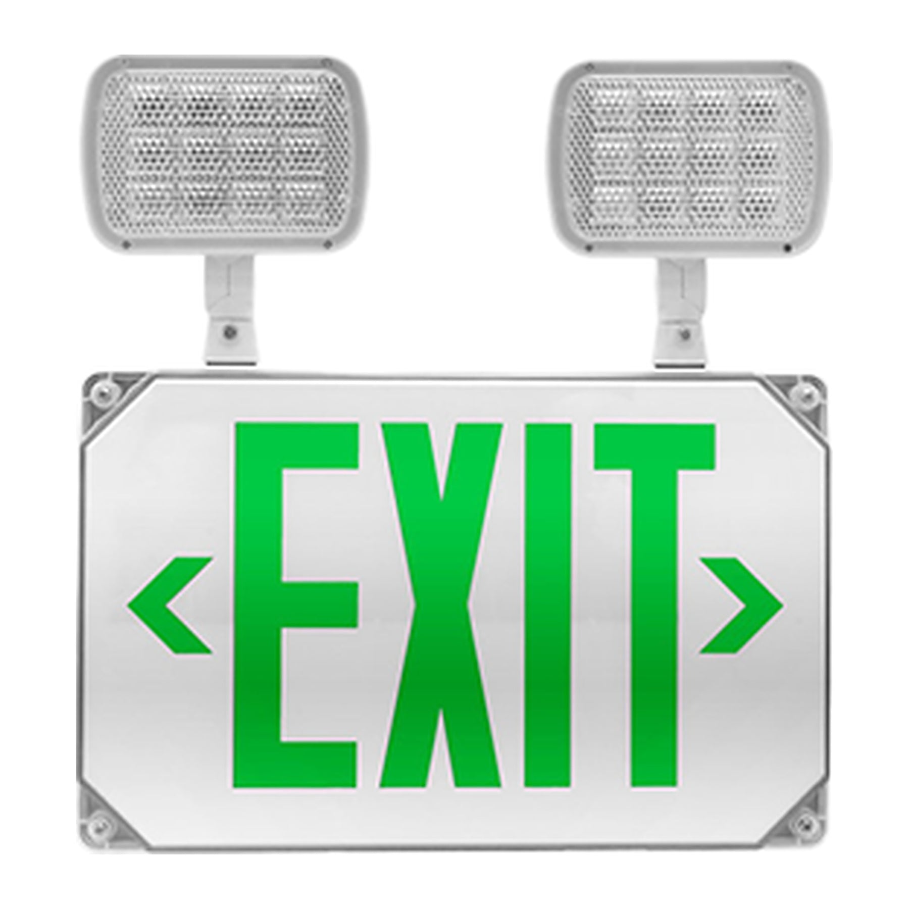 exit sign combo green lettering