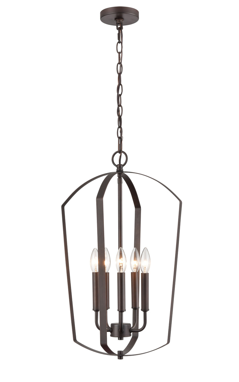16" Pendant Light, Rubbed Bronze Finish, Ivey Lake Collection
