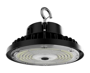 LED UFO High Bay, 23,024 Lumen Max, Wattage and CCT Selectable, 120-277V or 277-480V, White or Black Finish