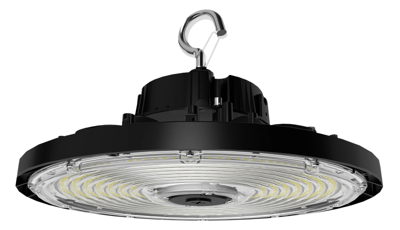 LED UFO High Bay, 37,253 Lumen Max, Wattage and CCT Selectable, 120-277V, Black or White Finish