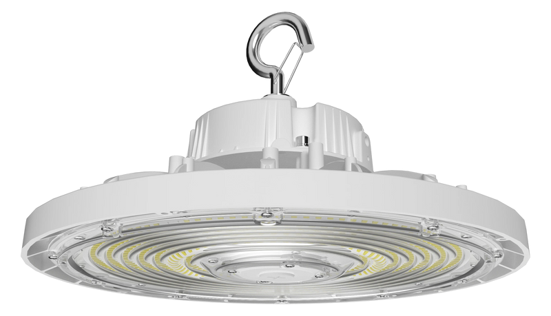 LED UFO High Bay, 37,253 Lumen Max, Wattage and CCT Selectable, 120-277V, Black or White Finish