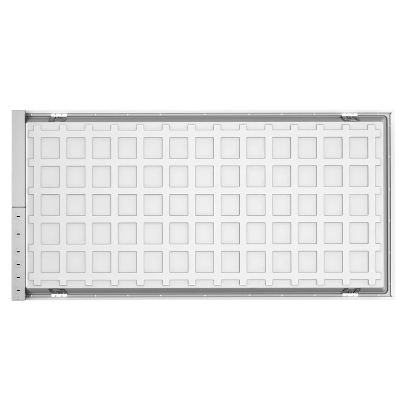 2x4 Foot LED Backlit Panel, 5544 Lumen Max, Wattage and CCT Selectable, Emergency Backup Option, 120-277V