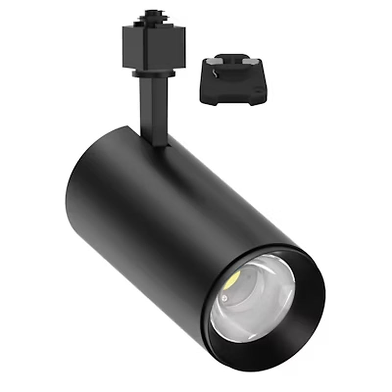 LED Track Lights, 30W, 3000 Lumens, CCT Selectable, 120V, H and J Style, Black or White Finish