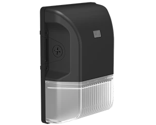 Mini LED Wall Pack, 4362 Lumens, 30W, CCT Selectable, Integrated Photocell, Bronze or White