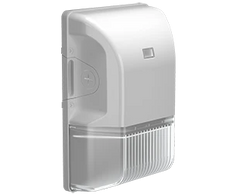 Mini LED Wall Pack, 4362 Lumens, 30W, CCT Selectable, Integrated Photocell, Bronze or White