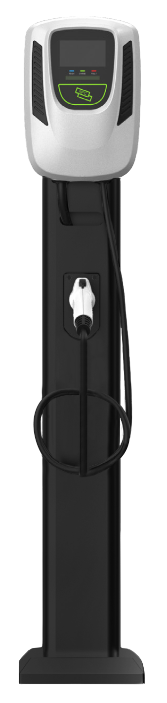 Level 2 Commercial EV Charger, 48Amps, Wall Mount, 18ft cable, 1YR AmpUp PRO Plan