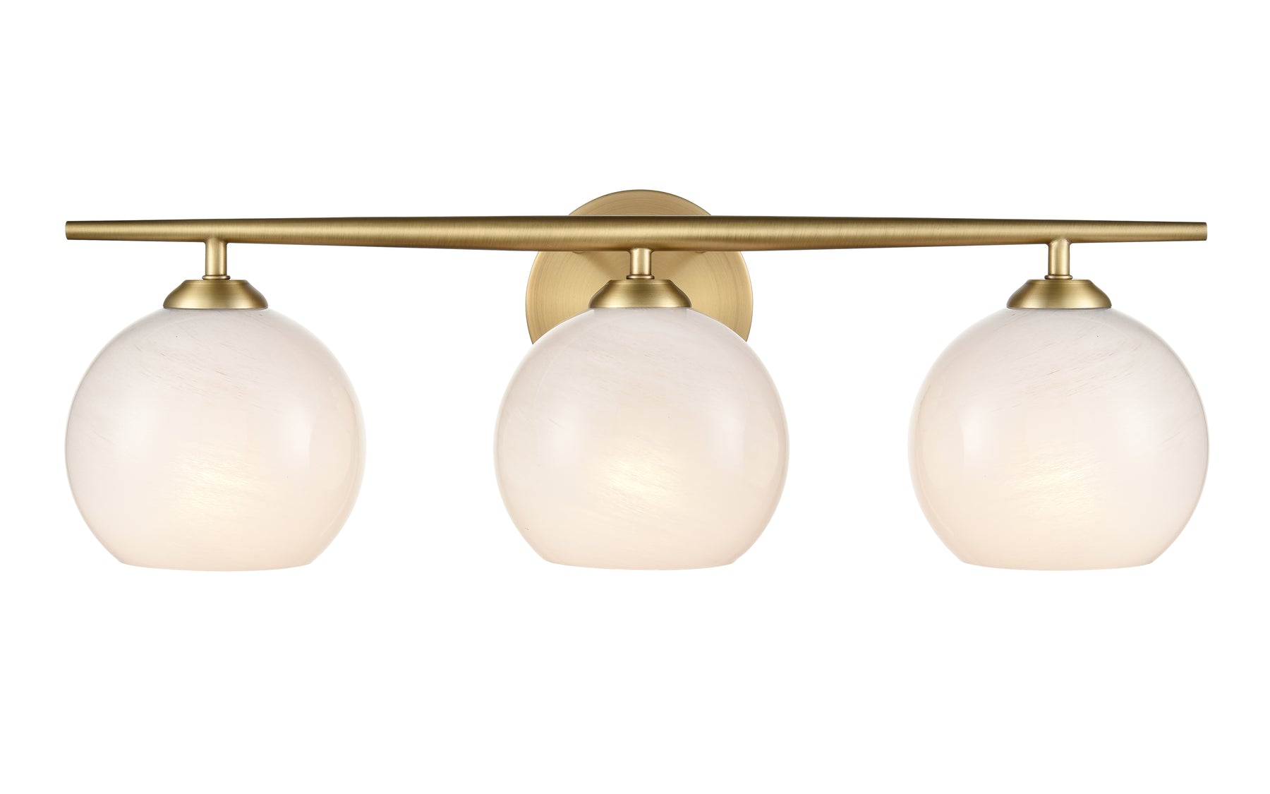 3-Light Vanity, Kimorra Collection, Matte Black or Vintage Brass Finish